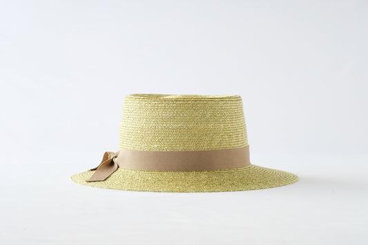 プチカスマイズ:麦ブレードポークパイ モスグリーンxリボンカラーベージュ