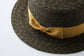 プチカスマイズ：麦ブレード カンカン帽 カーキxリボンカラーマスタード